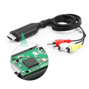 HDMI to RCA Adapter 1080P Plug and Play High Definition Signal Converter Cable